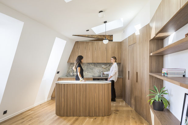 Vue de la cuisine-renovation-appartement-Paris