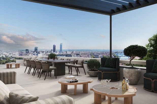 Terrasse panoramique-rehabilitation-maison-Caluire-et-Cuire