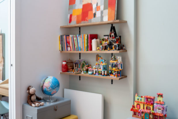 Détail de la chambre d'enfant-rehabilitation-maison-Paris