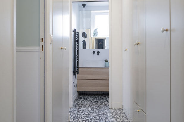 Couloir des enfants-agrandissement_extension-appartement-Paris