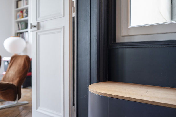 Détail entrée-agrandissement_extension-appartement-Paris