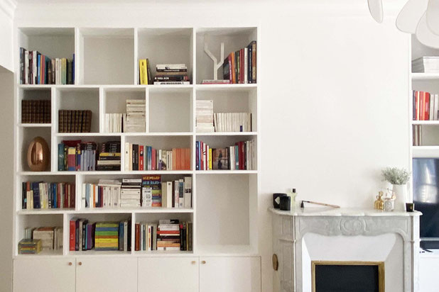 Bibliothèque-rehabilitation-appartement-Paris