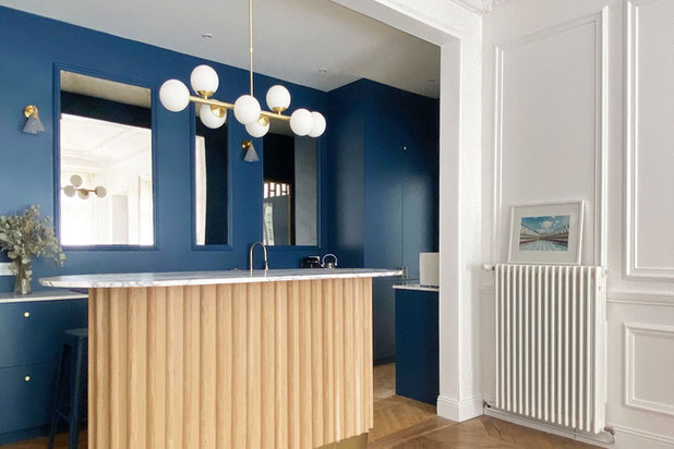 Bar de la cuisine-rehabilitation-appartement-Paris