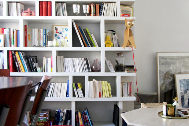 Vue sur la bibliothèque-renovation-appartement-Paris