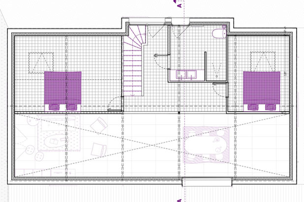 Plan R+1-rehabilitation-maison-Saint-Martin-de-la-Lieue