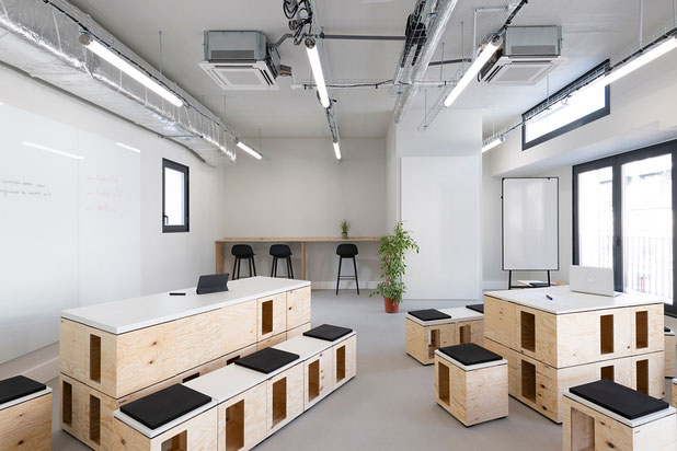 La salle de créativité-amenagement-bureaux-Paris