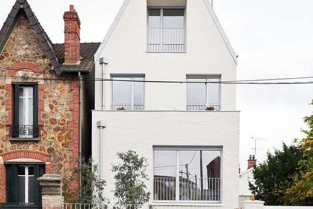 Maison 1, vue depuis la rue-construction-logement-Colombes