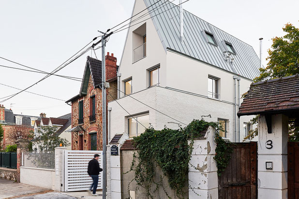 Maison 1, vue depuis la rue-construction-logement-Colombes