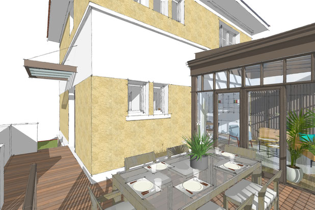 Extension du RDC-agrandissement_extension-maison-Rueil-Malmaison