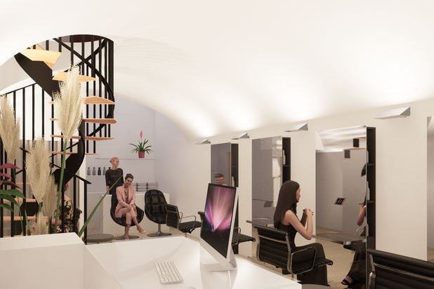 Vue depuis l'espace d'accueil-renovation-boutique_local-Lillers