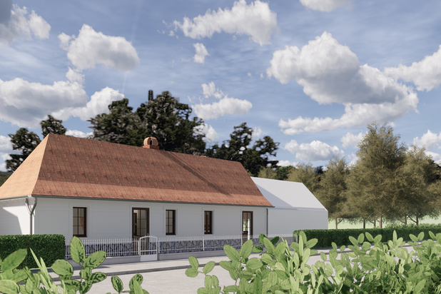Vue d'ensemble côté rue-agrandissement_extension-maison-Hesmond