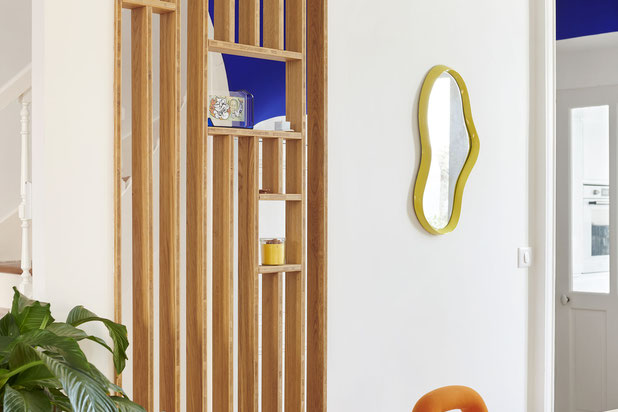 Verticales et transparences dans la pièce de vie-amenagement-maison-Nantes