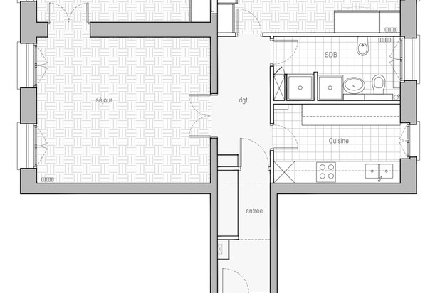Plan existant-renovation-appartement-Paris