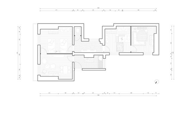 Le plan existant.-renovation-appartement-Paris