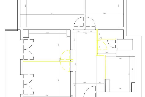 Plan existant avant travaux-rehabilitation-appartement-Paris