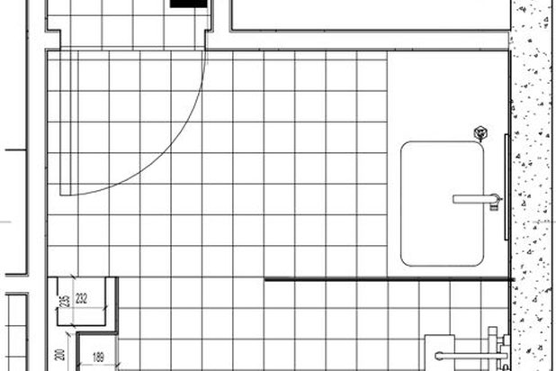 Plan projeté de la salle de bain-rehabilitation-appartement-Paris