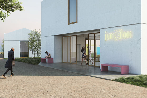 Vue extérieure de l'entrée-construction-hotel-Saint-Jean-de-Luz