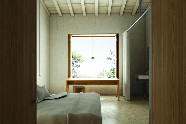Vue intérieure d'une chambre-construction-hotel-Saint-Jean-de-Luz