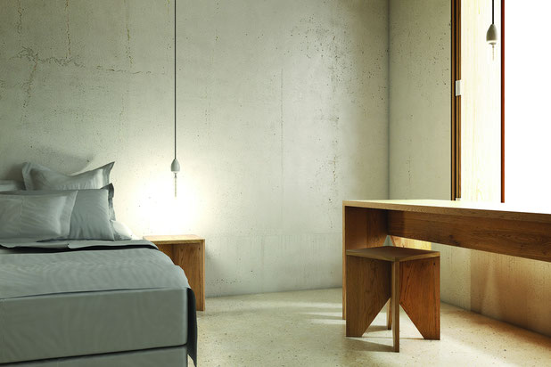 Vue intérieure d'une chambre-construction-hotel-Saint-Jean-de-Luz