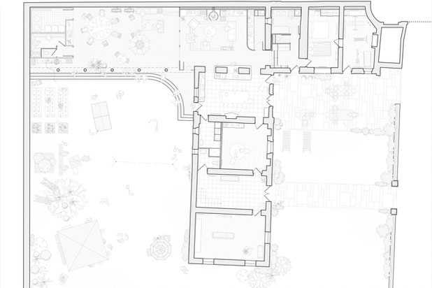 Plan existant et extension du RDC-agrandissement_extension-maison-Graye-sur-Mer