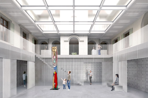 Vue de l'Hall d'Entrée-agrandissement_extension-autre-Lausanne