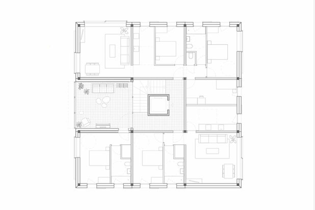 Plan de l'étage-construction-logement-Pontresina