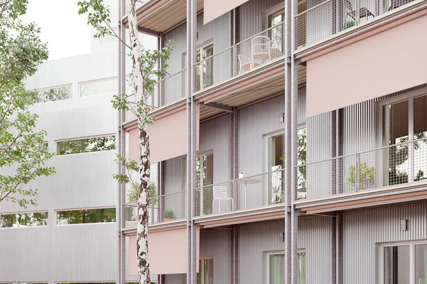 Vue balcons-construction-logement-Houilles