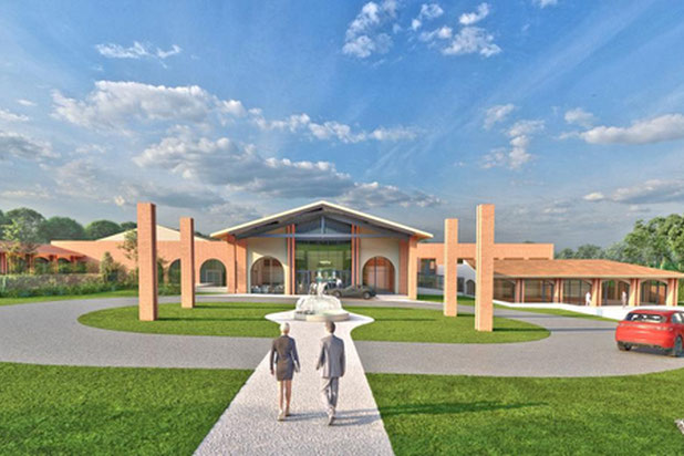 Hotel entrée-construction-hotel-Buzet-sur-Tarn