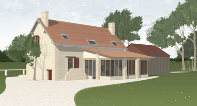 Photo d'un projet de Agrandissement Extension Extension à Les Andelys