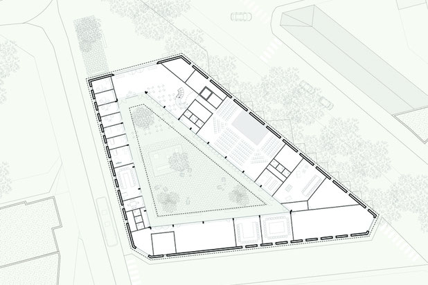 Plan du rez-de-chaussée-construction-equipement-Alfortville