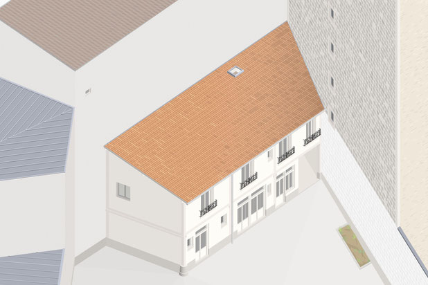 Etat existant-surelevation-appartement-Paris