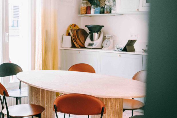 La salle à manger-renovation-maison-Paris