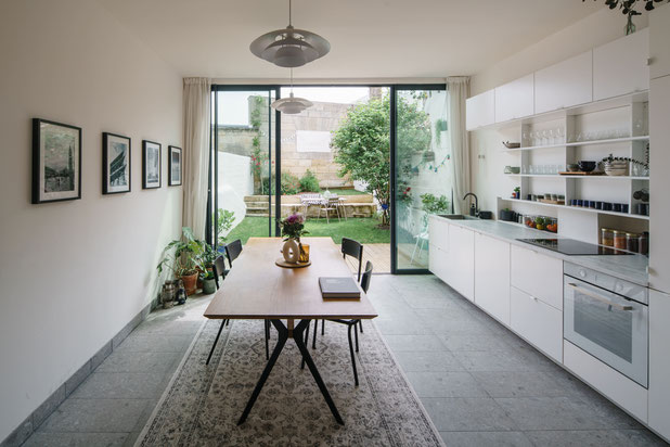 Vue de la cuisine-agrandissement_extension-maison-Bordeaux