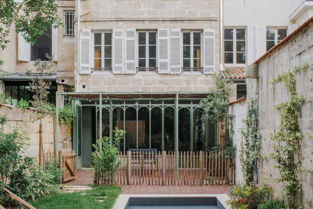 Façade sur le jardin-renovation-maison-Bordeaux