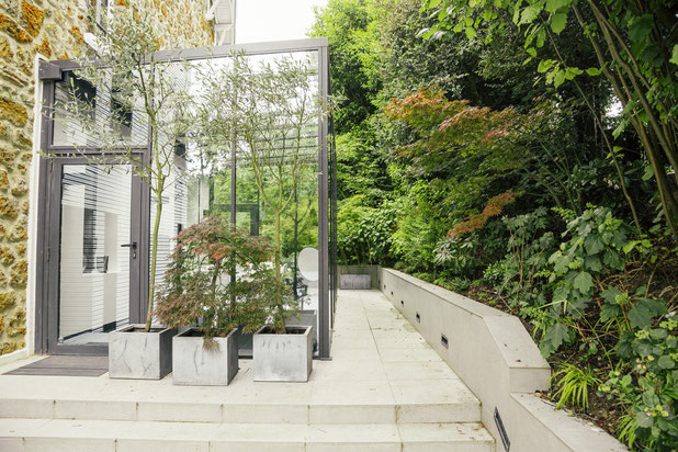 Allée végétale-renovation-atelier_loft-Rueil-Malmaison