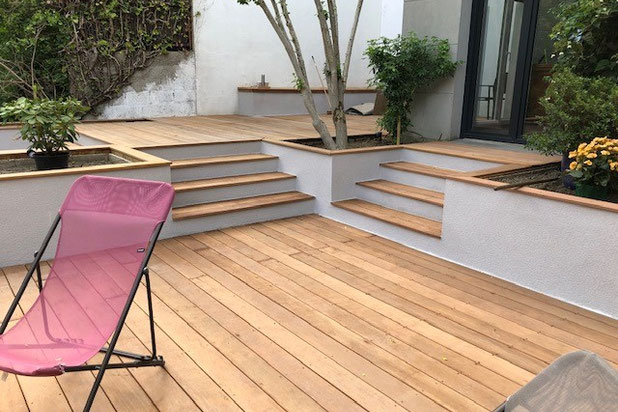 Terrasses et escaliers-renovation-maison-Rueil-Malmaison