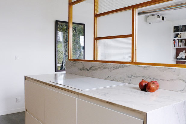 Ilot et verrière-renovation-appartement-Clichy