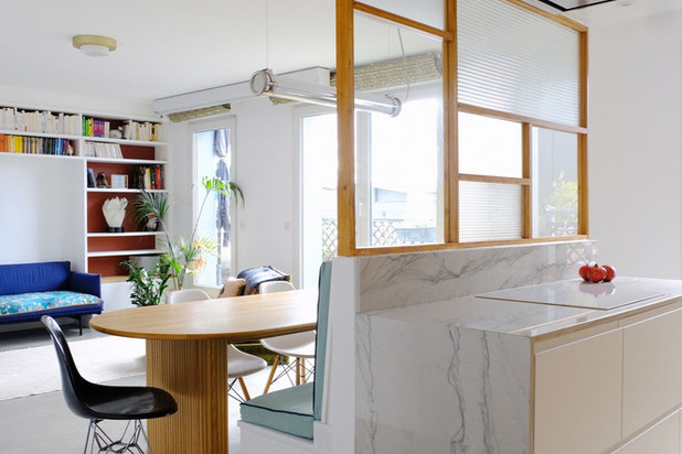 Ilot et verrière-renovation-appartement-Clichy