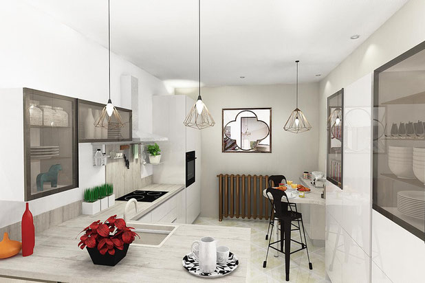 Une cuisine pleine de Lumière-renovation-maison-La Rochelle