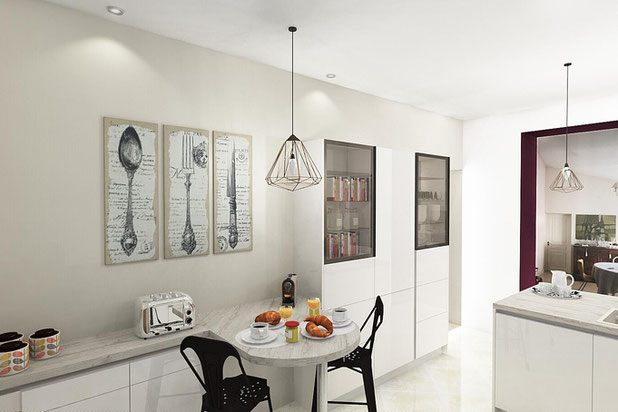 Une cuisine pleine de Lumière-renovation-maison-La Rochelle