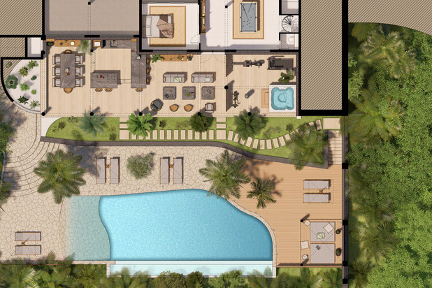 Plan Rez-de-Jardin-renovation-maison-Les Avirons