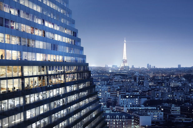Vue depuis la Tour sur Paris-construction-equipement-Paris