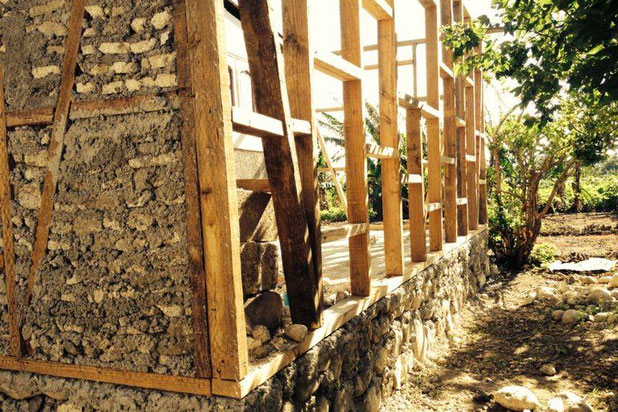 Photo en cours de chantier-construction-maison-Port-au-Prince