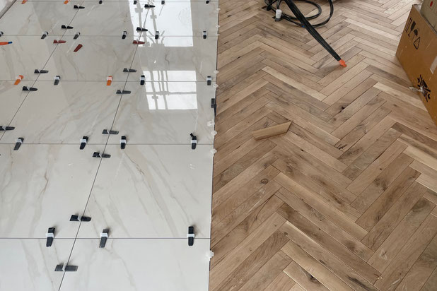 parquet massif à baton rompu-construction-maison-Clisson