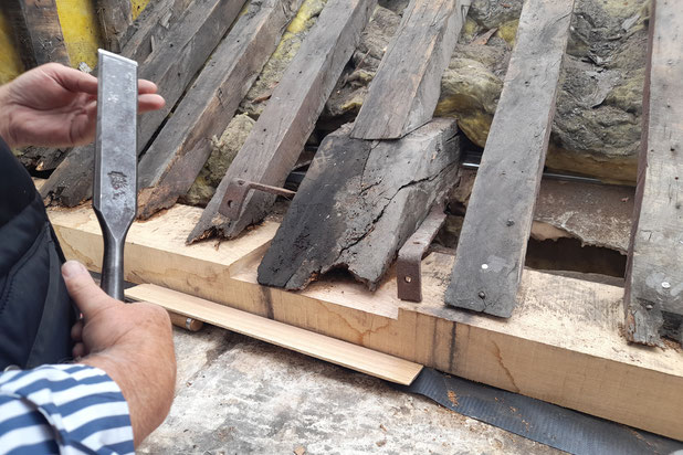 Restauration des charpentes en bois-renovation-immeuble-Le Havre
