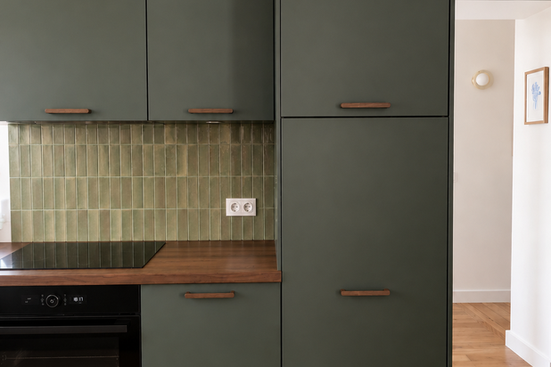 Vue de la cuisine sur mesure-renovation-appartement-Paris