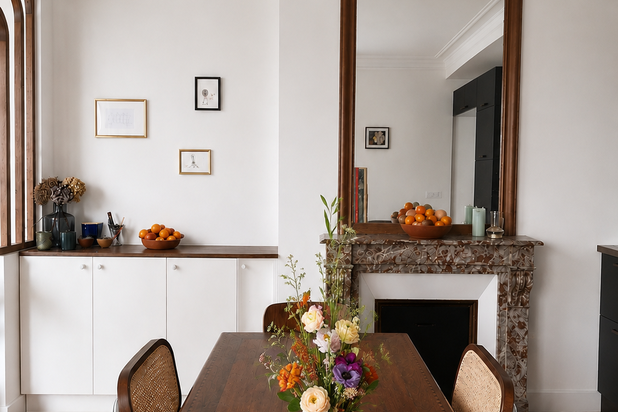 Vue de l'espace à manger-renovation-appartement-Paris