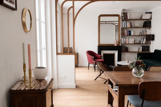 Vue depuis l'entrée-renovation-appartement-Paris