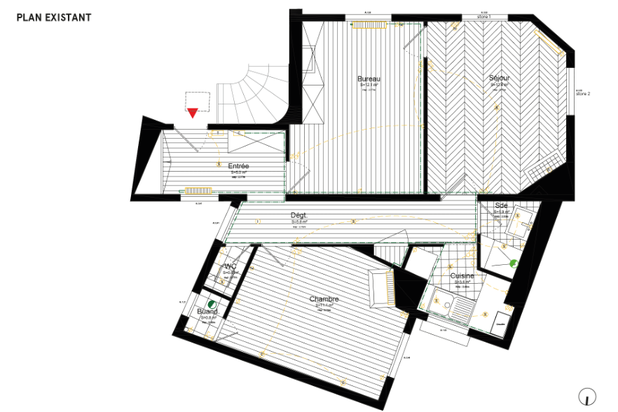Plan existant-renovation-appartement-Paris