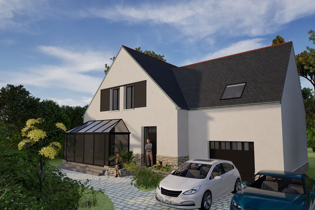 Vue depuis rue-renovation-maison-Carnac